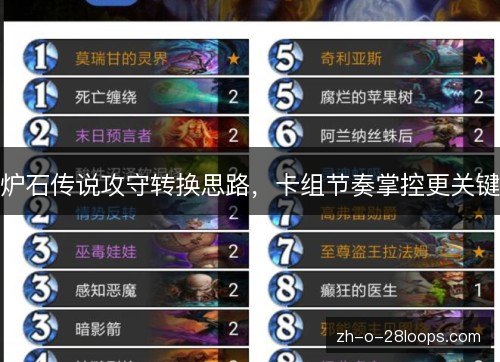 炉石传说攻守转换思路,卡组节奏掌控更关键 炉石传说攻守转换思路,卡组节奏掌控更关键